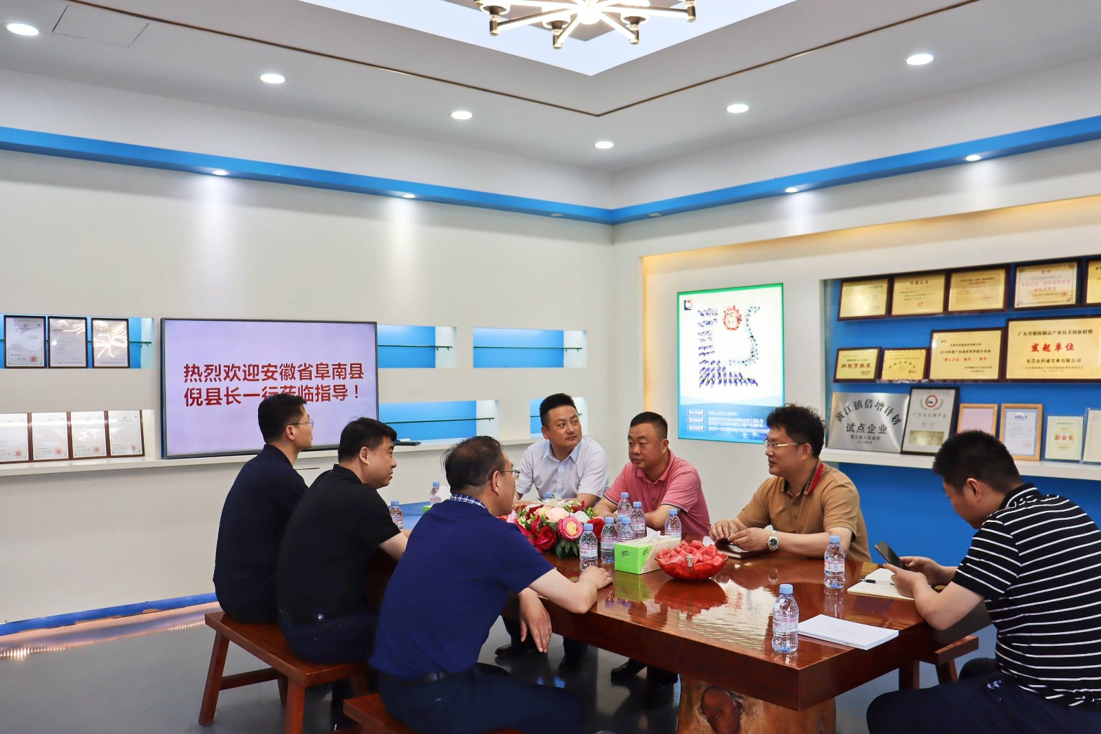 熱烈歡迎安徽省阜南縣倪縣長一行蒞臨指導！